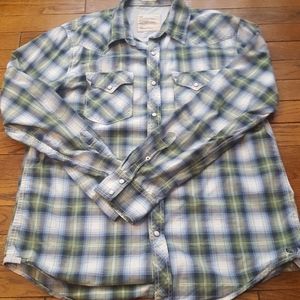 American Eagle Western Button Down